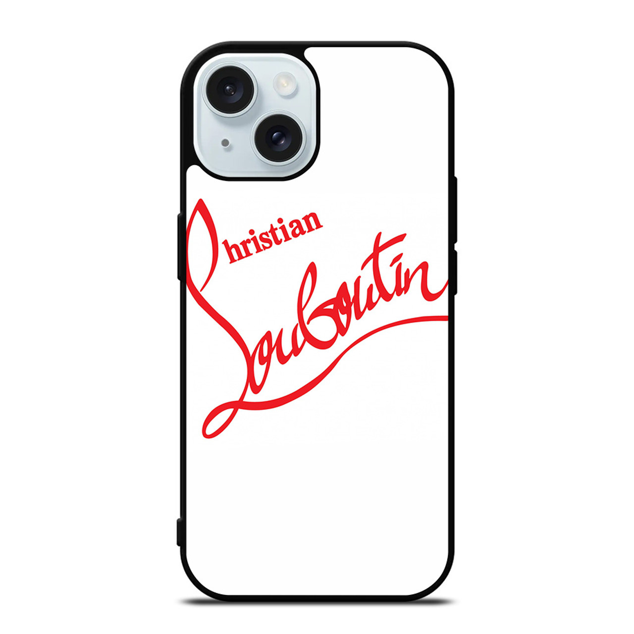 CHRISTIAN LOUBOUTIN WHITE iPhone 15 Case Cover